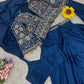 Designer Ready to Wear Saree with Embroidered Koti for Festive and Party Wear
