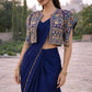 Designer Ready to Wear Saree with Embroidered Koti for Festive and Party Wear