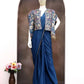 Designer Ready to Wear Saree with Embroidered Koti for Festive and Party Wear