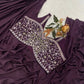 Designer Ready to Wear Saree with Embroidered Koti for Wedding and Party Wear