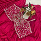 Designer Ready to Wear Saree with Embroidered Koti for Wedding and Party Wear