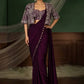 Designer Ready to Wear Saree with Embroidered Koti for Wedding and Party Wear