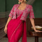 Designer Ready to Wear Saree with Embroidered Koti for Wedding and Party Wear