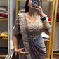 Designer Ready to Wear Semi Beads Saree for Festive and Party Wear