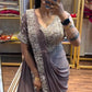 Designer Ready to Wear Semi Beads Saree for Festive and Party Wear