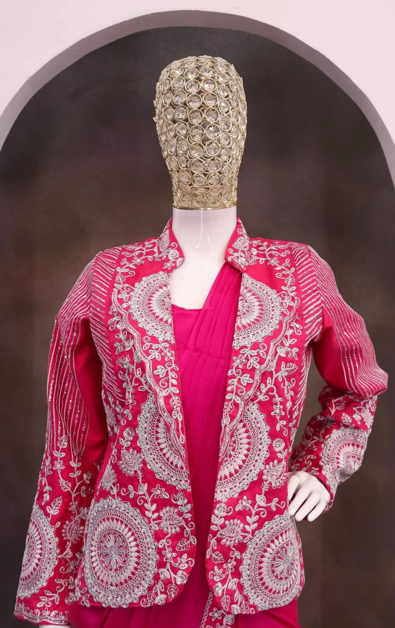 Designer Ready to Wear saree with Koti for Wedding and party Wear