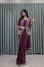 Designer Ready to Wear saree with Koti for Wedding and party Wear