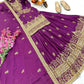 Designer Red Chinon Silk Lehenga Set with Heavy Embroidery & Sequins Work | Fully Stitched with Dupatta
