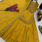 Designer Red Chinon Silk Lehenga Set with Heavy Embroidery & Sequins Work | Fully Stitched with Dupatta