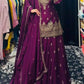 Designer Red Chinon Silk Lehenga Set with Heavy Embroidery & Sequins Work | Fully Stitched with Dupatta