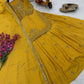 Designer Red Chinon Silk Lehenga Set with Heavy Embroidery & Sequins Work | Fully Stitched with Dupatta