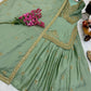 Designer Red Chinon Silk Lehenga Set with Heavy Embroidery & Sequins Work | Fully Stitched with Dupatta