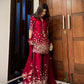 Designer Roman Silk Palazzo Suit with Embroidered Dupatta | Fully Stitched