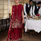 Designer Roman Silk Palazzo Suit with Embroidered Dupatta | Fully Stitched