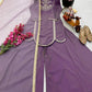 Designer Roman Simar Silk Sharara Suit with Sequin Embroidery & Organza Dupatta