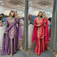 Designer Roman Simar Silk Sharara Suit with Sequin Embroidery & Organza Dupatta