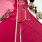 Designer Roman Simar Silk Sharara Suit with Sequin Embroidery & Organza Dupatta