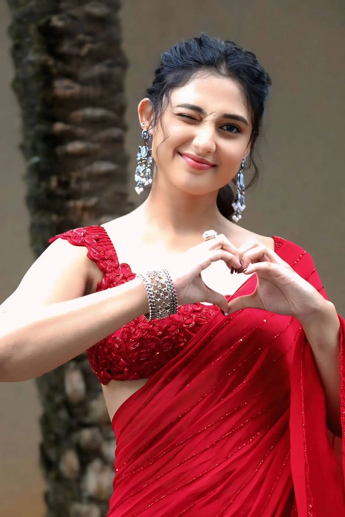 Designer Ruffle Faux Georgette Saree for Party and Wedding Wear