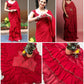 Designer Ruffle Faux Georgette Saree for Party and Wedding Wear