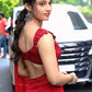 Designer Ruffle Faux Georgette Saree for Party and Wedding Wear