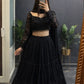 Designer Ruffle Style Georgette Lehenga Set for Wedding and Party Wear