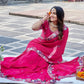 Designer Satin Chiffon Festival Wedding Saree for Special Occasions