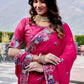 Designer Satin Chiffon Festival Wedding Saree for Special Occasions