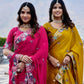 Designer Satin Chiffon Festival Wedding Saree for Special Occasions
