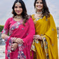 Designer Satin Chiffon Festival Wedding Saree for Special Occasions