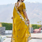 Designer Satin Chiffon Festival Wedding Saree for Special Occasions