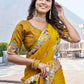 Designer Satin Chiffon Festival Wedding Saree for Special Occasions