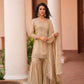 Designer Satin Sharara Suit for Festive and Wedding Occasions