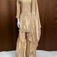 Designer Satin Sharara Suit for Festive and Wedding Occasions