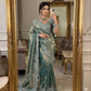 Designer Satin Silk Saree with Embroidery for Festive and Wedding Wear
