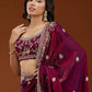 Designer Sequin Zari Embroidered Chiffon Saree