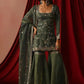 Designer Silk Sharara Suit Set for Festive and Wedding Wear