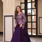 Designer Simmer Vichitra Lehenga with Jacquard Blouse | Full-Stitched Party & Wedding Wear – Purple & Maroon
