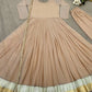 Designer Star Georgette Gown Set with Twill Net Dupatta