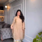Designer Star Georgette Gown Set with Twill Net Dupatta