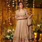 Designer Tabby Organza Embroidered Anarkali Suit with Dupatta