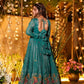 Designer Tabby Organza Embroidered Anarkali Suit with Dupatta