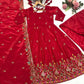 Designer Tabby Organza Embroidered Anarkali Suit with Dupatta