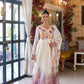 Designer Tabby Organza Embroidered Gown Set with Dupatta