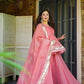 Designer Tabby Organza Sharara Suit Set with Dupatta