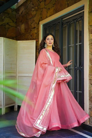 Designer Tabby Organza Sharara Suit Set with Dupatta