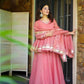 Designer Tabby Organza Sharara Suit Set with Dupatta