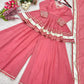 Designer Tabby Organza Sharara Suit Set with Dupatta