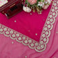 Designer Tibby Silk Saree with Sequin and Thread Work
