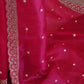 Designer Tibby Silk Saree with Sequin and Thread Work