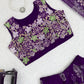 Designer Tibby Silk Shrug, Blouse & Sharara Set | Embroidered & Printed 3-Piece Stitched Outfit